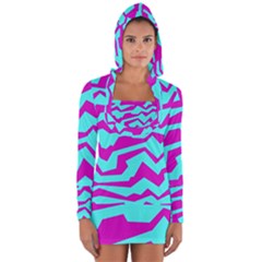 Polynoise Shock New Wave Long Sleeve Hooded T-shirt