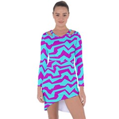 Polynoise Shock New Wave Asymmetric Cut-Out Shift Dress