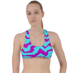 Polynoise Shock New Wave Criss Cross Racerback Sports Bra