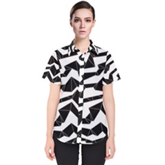 Polynoise Origami Women s Short Sleeve Shirt