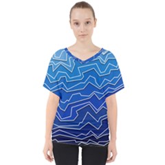 Polynoise Deep Layer V-neck Dolman Drape Top by jumpercat