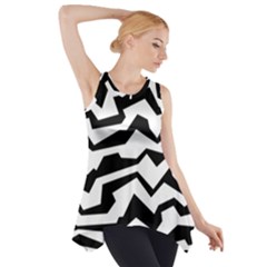 Polynoise Bw Side Drop Tank Tunic