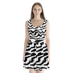 Polynoise Bw Split Back Mini Dress 