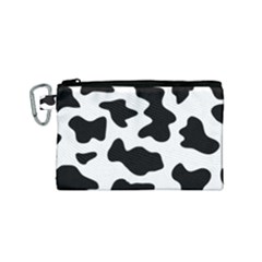 Animal Print Black And White Black Canvas Cosmetic Bag (small) by BangZart