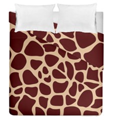 Animal Print Girraf Patterns Duvet Cover Double Side (queen Size)