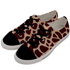 Animal Print Girraf Patterns Men s Low Top Canvas Sneakers by BangZart