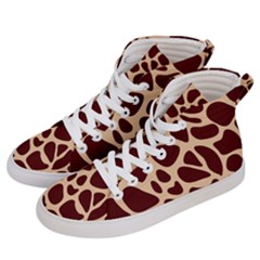 Animal Print Girraf Patterns Men s Hi-top Skate Sneakers by BangZart