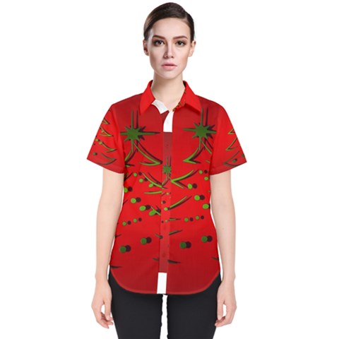 Christmas Women s Short Sleeve Shirt by BangZart