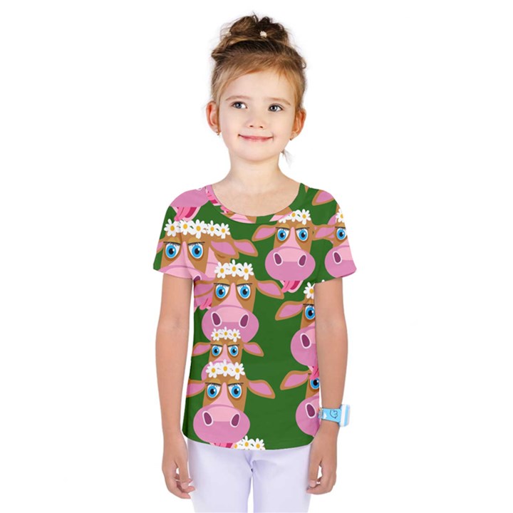 Seamless Tile Repeat Pattern Kids  One Piece Tee