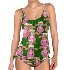 Seamless Tile Repeat Pattern Tankini Set by BangZart