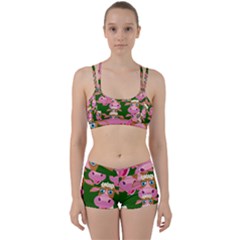 Seamless Tile Repeat Pattern Women s Sports Set by BangZart