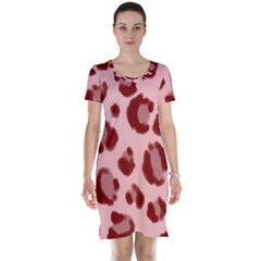 Seamless Tile Background Abstract Short Sleeve Nightdress