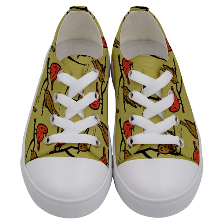 Animal Nature Wild Wildlife Kids  Low Top Canvas Sneakers