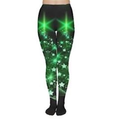 Christmas Tree Background Women s Tights by BangZart