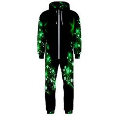 Christmas Tree Background Hooded Jumpsuit (men)  by BangZart