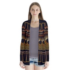 Eye Technology Drape Collar Cardigan by BangZart