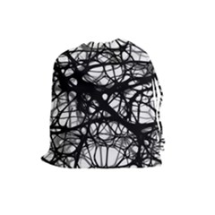 Neurons Brain Cells Brain Structure Drawstring Pouches (large)  by BangZart