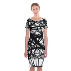 Neurons Brain Cells Brain Structure Classic Short Sleeve Midi Dress by BangZart