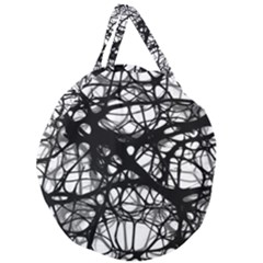 Neurons Brain Cells Brain Structure Giant Round Zipper Tote by BangZart