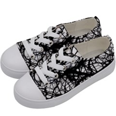 Neurons Brain Cells Brain Structure Kids  Low Top Canvas Sneakers by BangZart