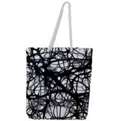 Neurons Brain Cells Brain Structure Full Print Rope Handle Tote (large) by BangZart