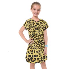 Animal Fur Skin Pattern Form Kids  Drop Waist Dress by BangZart