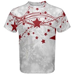 Christmas Star Snowflake Men s Cotton Tee by BangZart