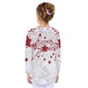 Christmas Star Snowflake Kids  Long Sleeve Tee View2