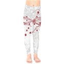 Christmas Star Snowflake Kids  Legging View1