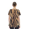 Animal Tiger Seamless Pattern Texture Background Skirt Hem Sports Top View2