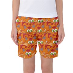 Animals Pet Cats Mammal Cartoon Women s Basketball Shorts by BangZart