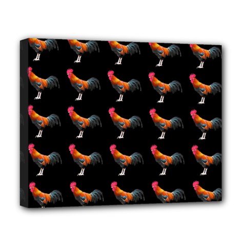 Background Pattern Chicken Fowl Deluxe Canvas 20  X 16   by BangZart