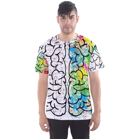 Brain Mind Psychology Idea Hearts Men s Sports Mesh Tee by BangZart