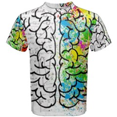 Brain Mind Psychology Idea Hearts Men s Cotton Tee by BangZart