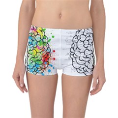 Brain Mind Psychology Idea Hearts Reversible Boyleg Bikini Bottoms by BangZart