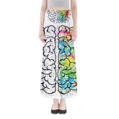 Brain Mind Psychology Idea Hearts Full Length Maxi Skirt by BangZart