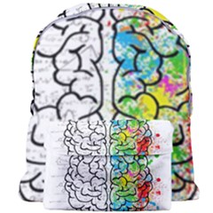 Brain Mind Psychology Idea Hearts Giant Full Print Backpack by BangZart