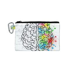 Brain Mind Psychology Idea Hearts Canvas Cosmetic Bag (small) by BangZart