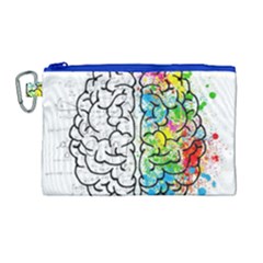 Brain Mind Psychology Idea Hearts Canvas Cosmetic Bag (large) by BangZart