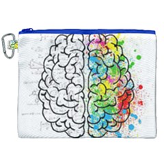 Brain Mind Psychology Idea Hearts Canvas Cosmetic Bag (xxl) by BangZart