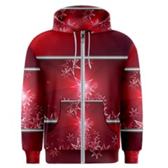 Christmas Candles Christmas Card Men s Zipper Hoodie by BangZart