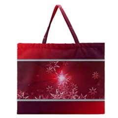 Christmas Candles Christmas Card Zipper Large Tote Bag by BangZart