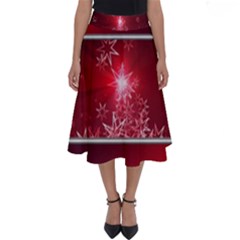 Christmas Candles Christmas Card Perfect Length Midi Skirt by BangZart