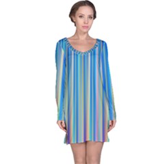 Colorful Color Arrangement Long Sleeve Nightdress by BangZart