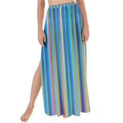 Colorful Color Arrangement Maxi Chiffon Tie-up Sarong