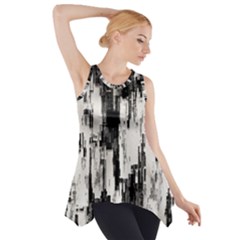 Pattern Structure Background Dirty Side Drop Tank Tunic by BangZart