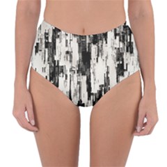 Pattern Structure Background Dirty Reversible High-waist Bikini Bottoms by BangZart