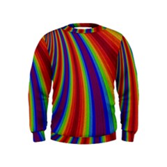 Abstract Pattern Lines Wave Kids  Sweatshirt by BangZart