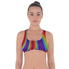 Abstract Pattern Lines Wave Got No Strings Sports Bra by BangZart