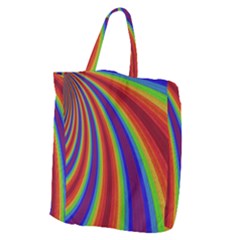 Abstract Pattern Lines Wave Giant Grocery Zipper Tote by BangZart